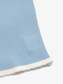 Débardeur bleu à col rond en maille vêtement décontracté d'été pour femme