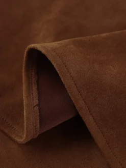 Débardeur kaki à col V vêtements chics débardeurs en daim pour femmes