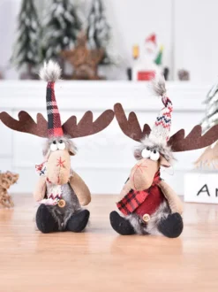 Décorations Poupée Renne Pendentif En Fibre De Polyester De Noël Déguisement Noël Cadeau Enfant