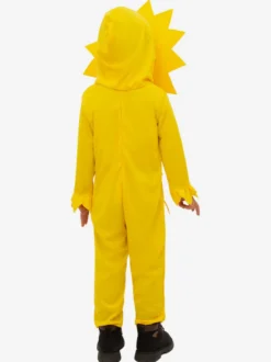 Déguisement de fête tournesol pour enfants combinaison jaune avec chapeau