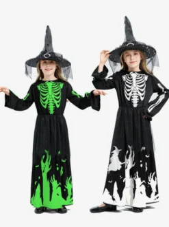 Déguisement de sorcière phosphorescente pour enfants