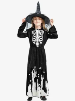 Déguisement de sorcière phosphorescente pour enfants