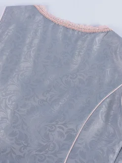Déguisements pour l'Oktoberfest robes Dirndl mi-longues pour femmes costumes de fêtes costumes bleus et gris robe tablier style européen pour femmes adultes robes d'Halloween