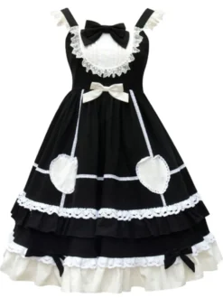 Douce Lolita JSK Robe Neverland Maid Volants Jupes Lolita Pull