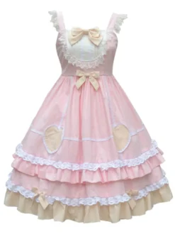 Douce Lolita JSK Robe Neverland Maid Volants Jupes Lolita Pull