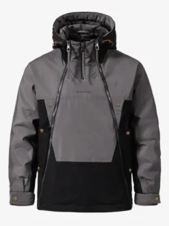 Doudoune à capuche pour homme veste décontractée à double fermeture éclair et blocs de couleurs veste chaude