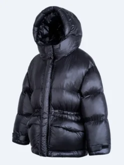 Doudoune Décontractée À Capuche En Duvet De Canard Manteau Femme
