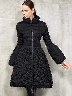 Doudoune Femme Chic En Duvet De Canard Manteau Cintré Chic