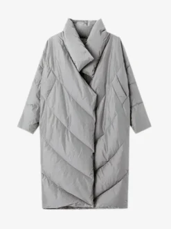 Doudoune Long Oversize En Duvet De Canard En Coupe Ample Manteau Femme