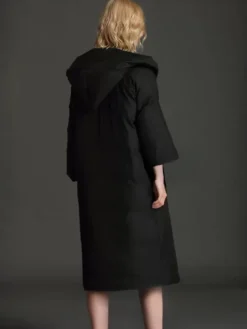 Doudoune longue en duvet de canard à manches 3/4 pour femme vêtement d'extérieur d'hiver 2026