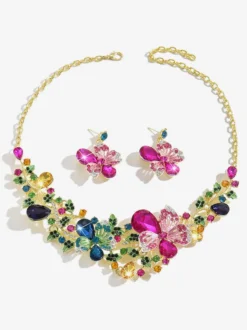 Ensemble de bijoux de mariage pour la mariée en métal chic