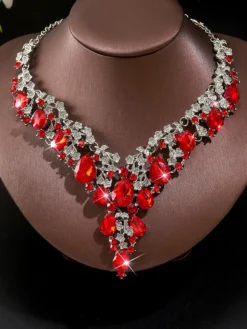 Ensemble de bijoux de mariage pour la mariée en métal magnifique