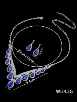 Ensemble de bijoux pour mariage beau métal zircone cubique