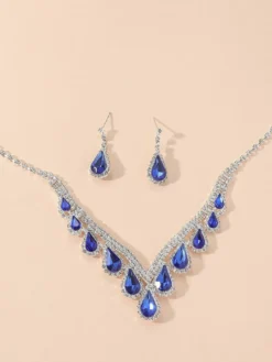 Ensemble de bijoux pour mariage beau métal zircone cubique