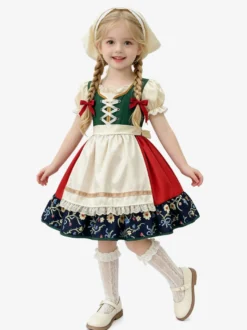 Ensemble de costume dirndl bavarois pour filles idéal pour l'Oktoberfest.