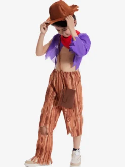 Ensemble de pantalons cravate violet pour enfants