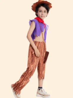 Ensemble de pantalons cravate violet pour enfants