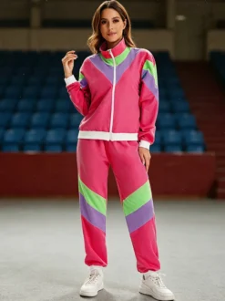 Ensemble de survêtement années 80 tenues années 90 coupe-vent hip-hop survêtement vintage vêtements de sport grandes tailles