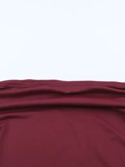 Ensemble deux pièces bordeaux chic pour rendez-vous : jupe sans manches dos nu à col en V