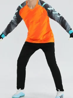 Ensemble Maillot De Football Respirant Homme Manches Longues Flocage Personnalisé