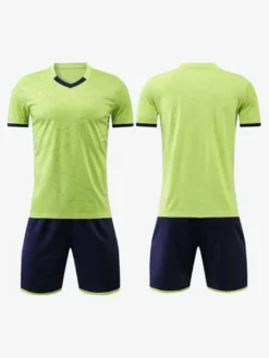 Ensemble Maillot De Football Respirant Homme Sport Flocage Personnalisé Vert