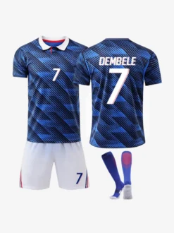 Ensemble 3 pièces de sport à manches courtes maillot domicile France n°10 Mbappé 2026