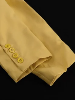 Ensemble 2 pièces jaune costume oversize et pantalon large pour l'automne 2026