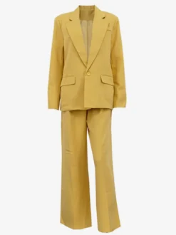 Ensemble 2 pièces jaune costume oversize et pantalon large pour l'automne 2026