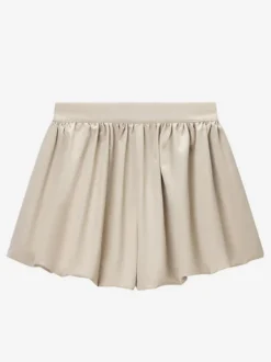 Ensemble 2 pièces : pantalon blanc plissé en polyester col rabattu manches longues.