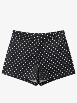 Ensemble 2 pièces à pois pour femme - Veste courte décontractée et short - Collection streetwear printemps 2026