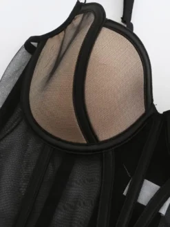 Ensembles de lingerie 2 pièces soutien-gorge et culotte blancs découpés