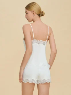 Ensembles de pyjamas en dentelle noire lingerie d'intérieur ensembles 2 pièces