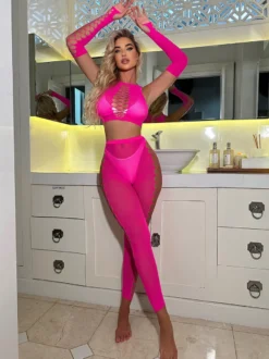 Ensembles de vêtements de club sexy sans manches et découpés