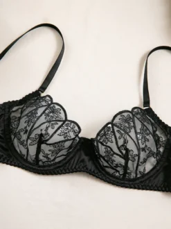 Ensemble soutien-gorge et culotte blancs en dentelle deux pièces pour la mariée