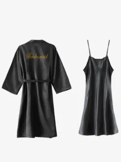 Ensembles 2 pièces de pyjamas robes de nuit et nuisettes blanches à lacets pour l'intérieur