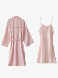Ensembles 2 pièces de pyjamas robes de nuit et nuisettes blanches à lacets pour l'intérieur