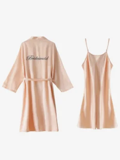 Ensembles 2 pièces de pyjamas robes de nuit et nuisettes blanches à lacets pour l'intérieur