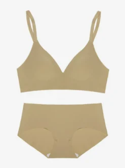 Ensembles soutien-gorge et culotte 2 pièces de lingerie verte