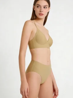 Ensembles soutien-gorge et culotte 2 pièces de lingerie verte