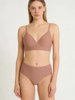 Ensembles soutien-gorge et culotte 2 pièces de lingerie verte
