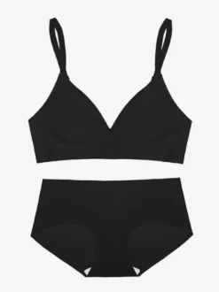 Ensembles soutien-gorge et culotte 2 pièces de lingerie verte