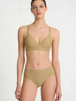 Ensembles soutien-gorge et culotte 2 pièces de lingerie verte