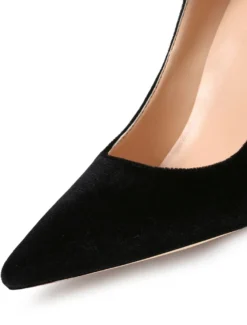 Escarpin Bleu Royal Velvet Bout Pointu Talon Aiguille 2026 Escarpins Femmes