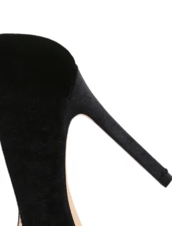 Escarpin Bleu Royal Velvet Bout Pointu Talon Aiguille 2026 Escarpins Femmes