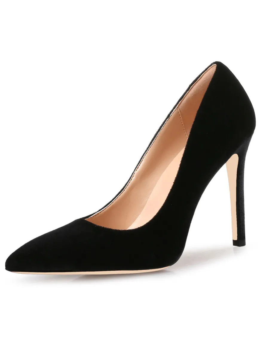 Escarpin Bleu Royal Velvet Bout Pointu Talon Aiguille 2026 Escarpins Femmes