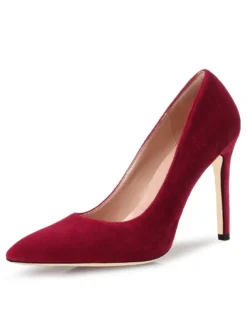 Escarpin Bleu Royal Velvet Bout Pointu Talon Aiguille 2026 Escarpins Femmes
