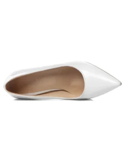 escarpins femme abricot en PU talon haut bout pointu