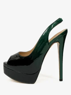 Escarpins Femmes Talons Hauts Bout Ouvert Plateforme Talon Aiguille