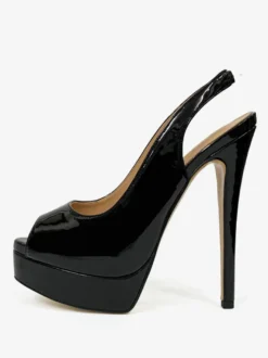 Escarpins Femmes Talons Hauts Bout Ouvert Plateforme Talon Aiguille
