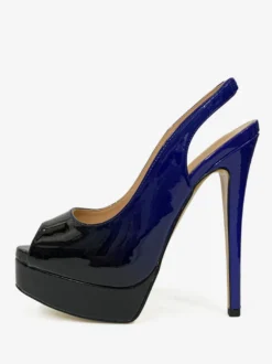 Escarpins Femmes Talons Hauts Bout Ouvert Plateforme Talon Aiguille